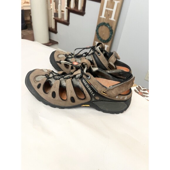 Merrell Chameleon Hex Kangaroo Vibram  performance shoes Sandals 11.5 46 Leather - Picture 4 of 8
